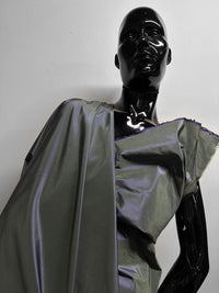 Silk Slubless Dupioni Sage Purple - L'Etoffe Fabrics LLC