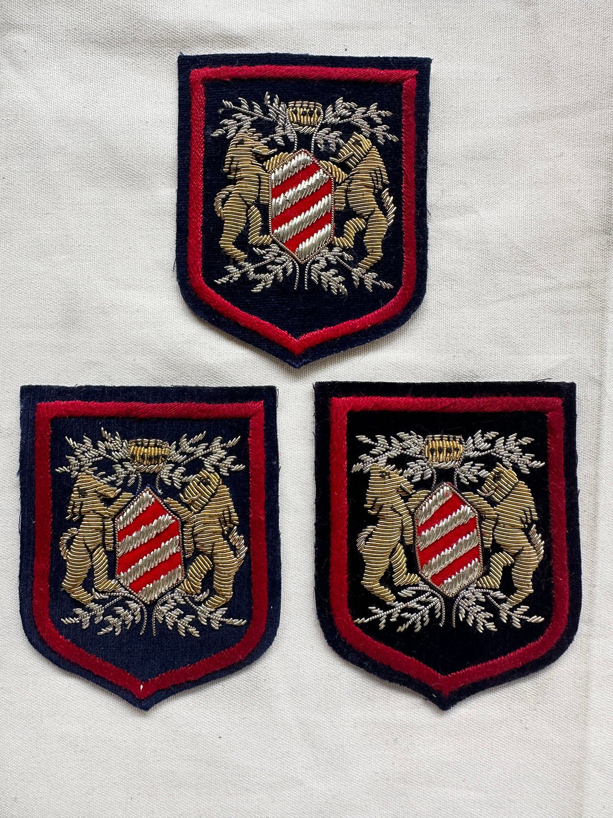 Silver and Goldwork Velveteen Patch - L'Etoffe Fabrics LLC