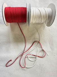 Small Silk Soutache Japan Ivory or Red - L'Etoffe Fabrics LLC