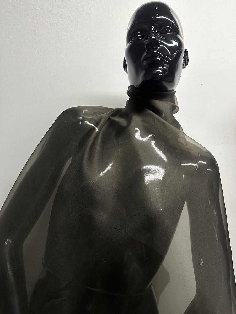 Smoky Brown Silk Organza - L'Etoffe Fabrics LLC