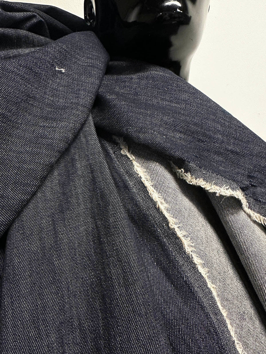 Soft Drape Indigo Twill Shirting - L'Etoffe Fabrics LLC