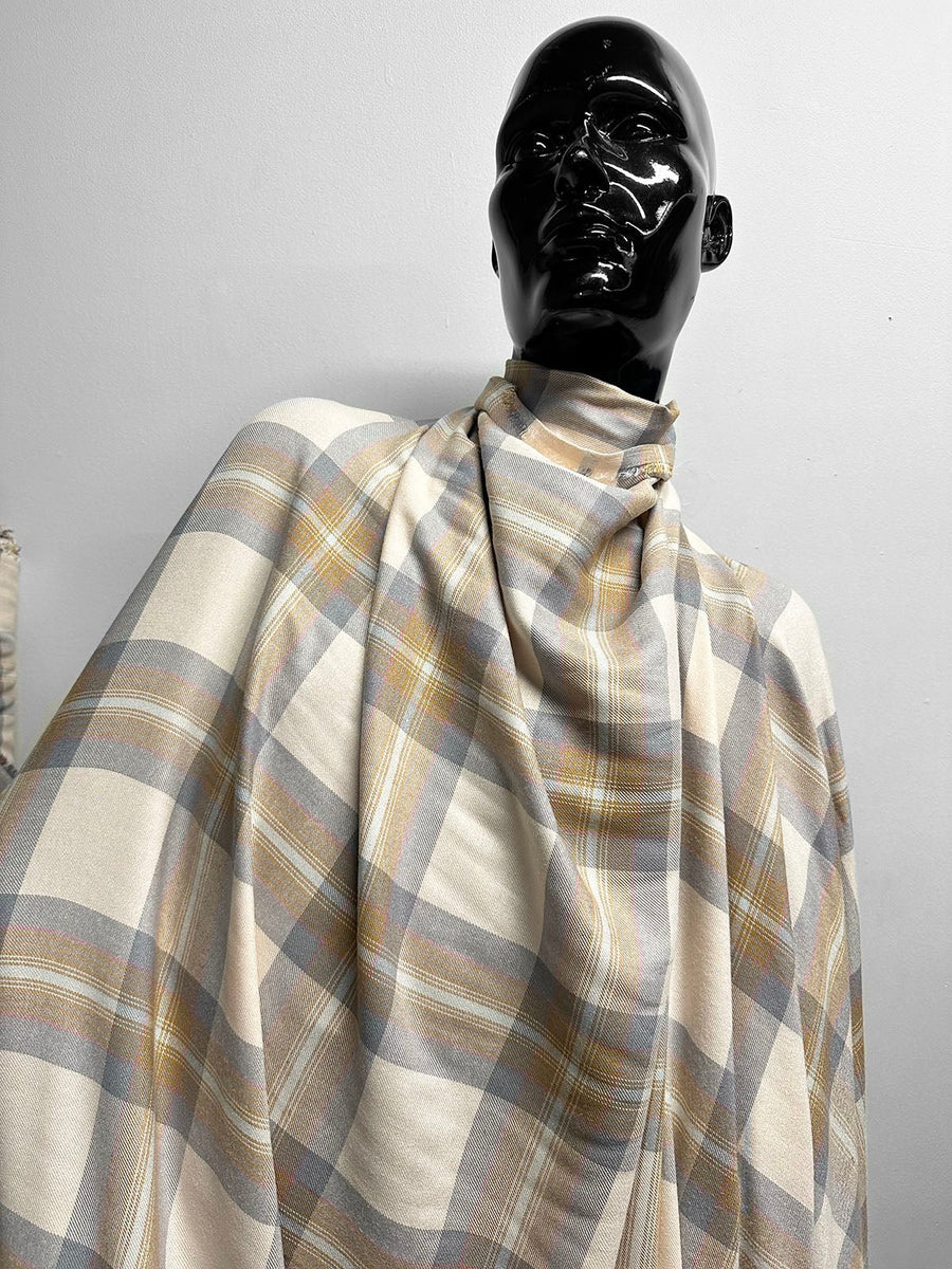 Soft Draping Flannel Plaid Rayon Pajama Twill - L'Etoffe Fabrics LLC