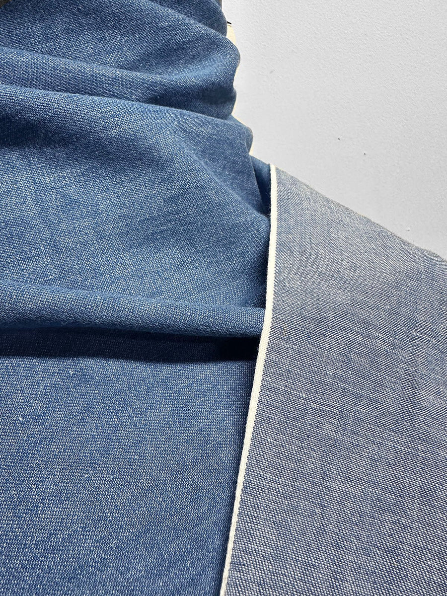 Soft Draping Selvedge Chambray Shirting - L'Etoffe Fabrics LLC
