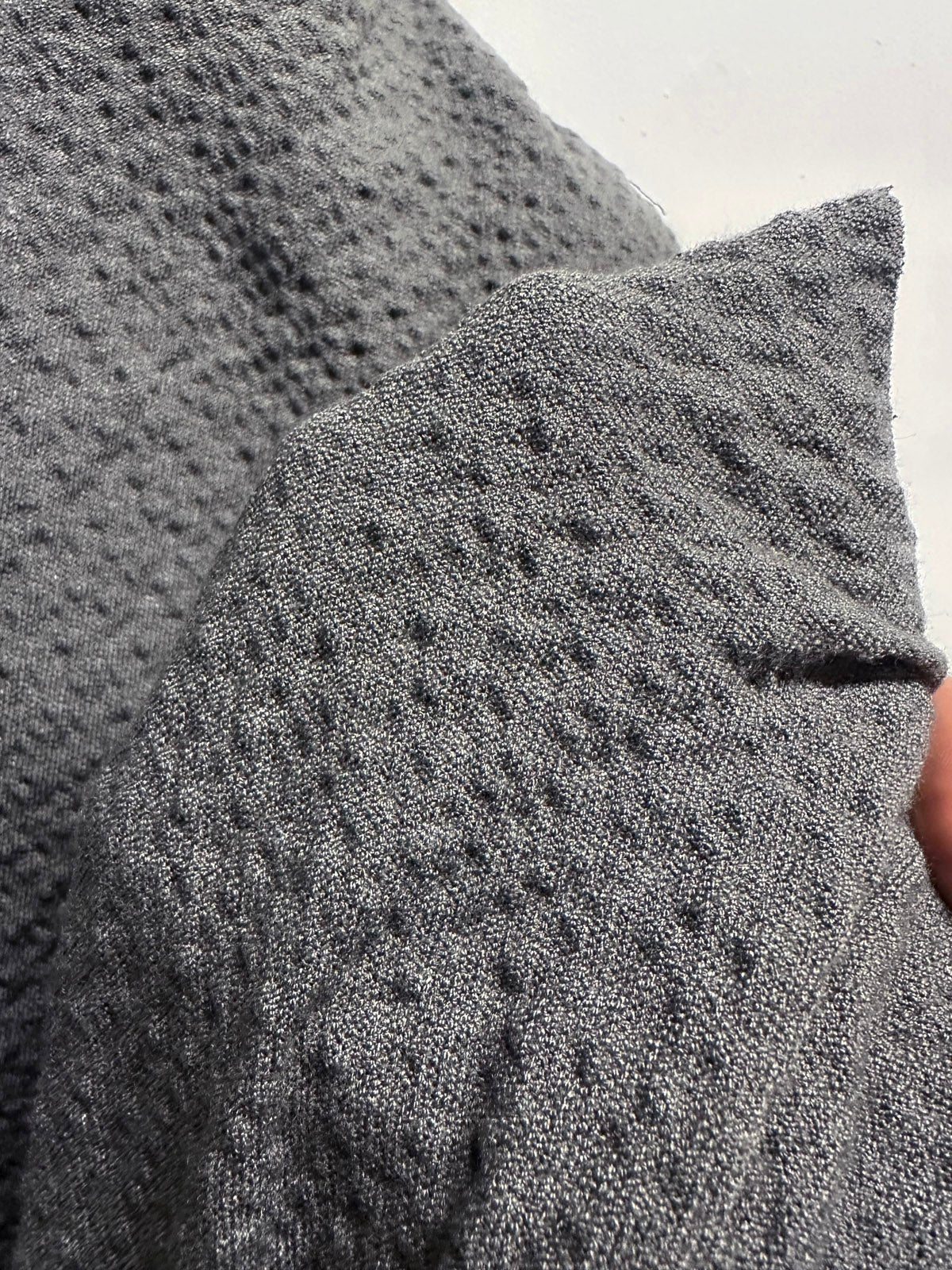 Soft Puckered Weave Gray Designer Fabric - L'Etoffe Fabrics LLC