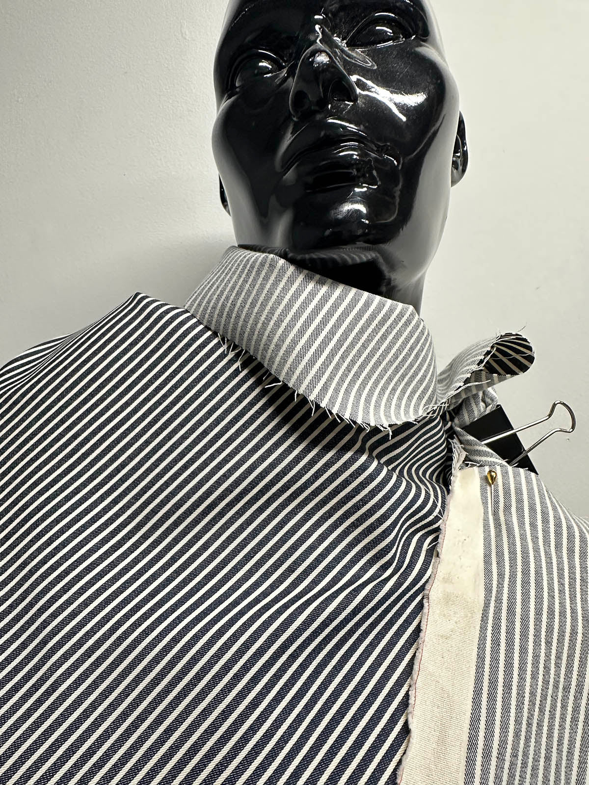 Soft Railroad Stripe Cotton With Tinge of Stretch - L'Etoffe Fabrics LLC