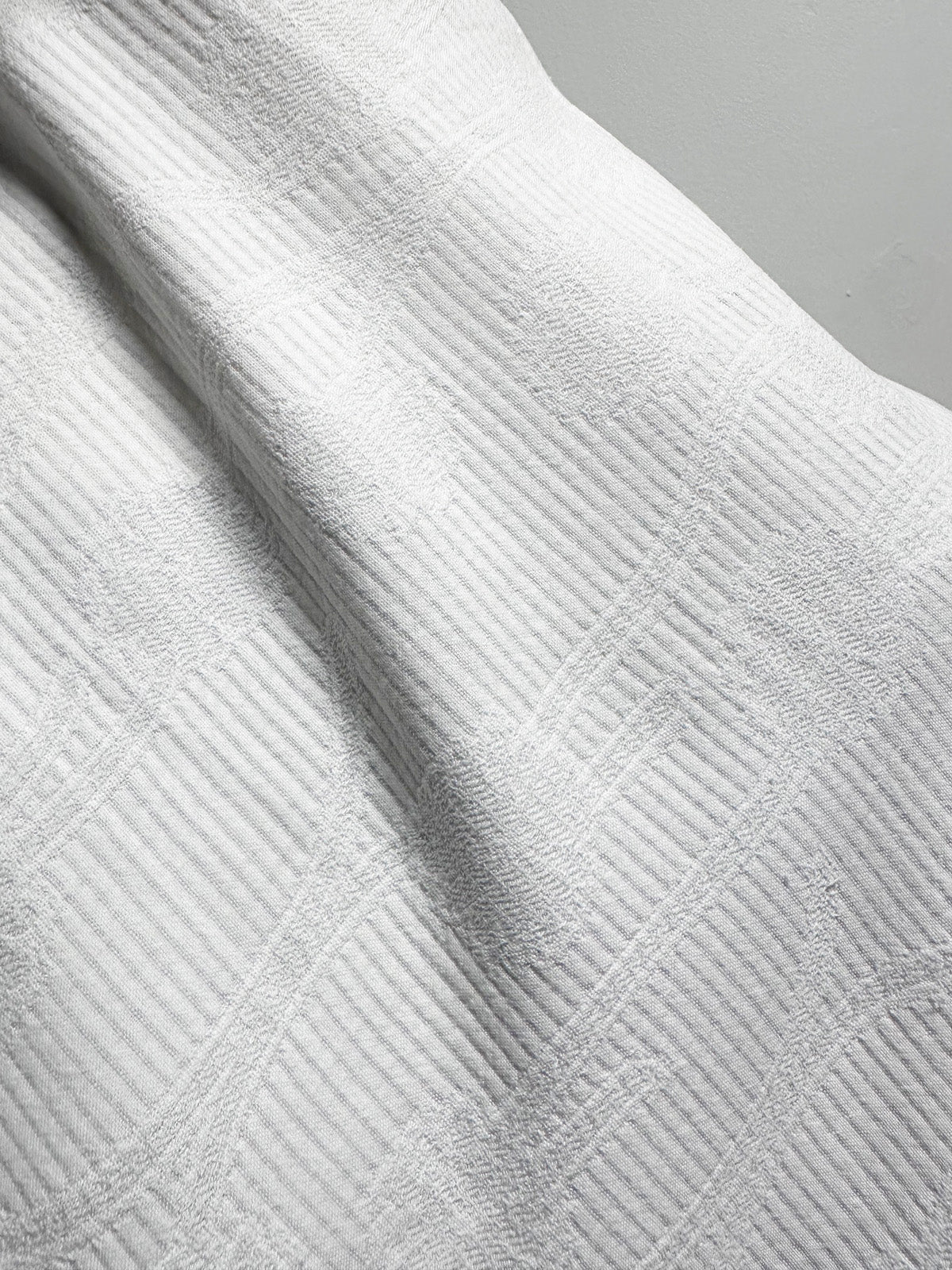 Soft Sandwashed White Almost Matlassé - L'Etoffe Fabrics LLC