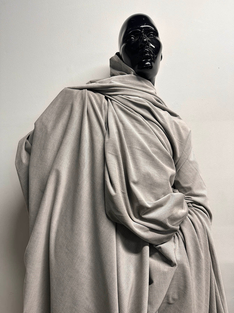 Soft Two Tone Gray Corduroy - L'Etoffe Fabrics LLC