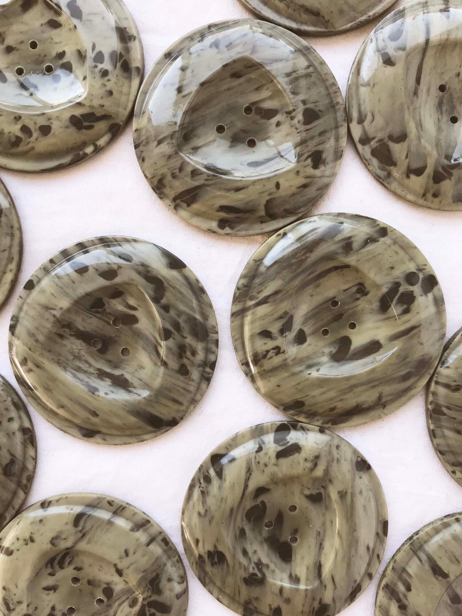 Statement Italian Marble Buttons - L'Etoffe Fabrics LLC