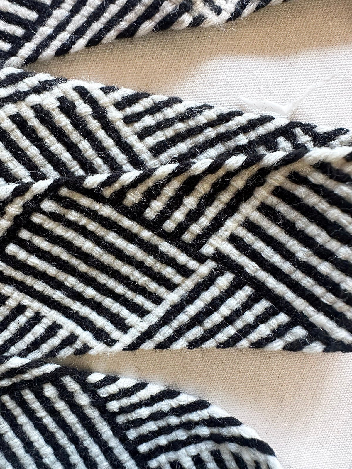 Striped Checker Bias Trim - L'Etoffe Fabrics LLC