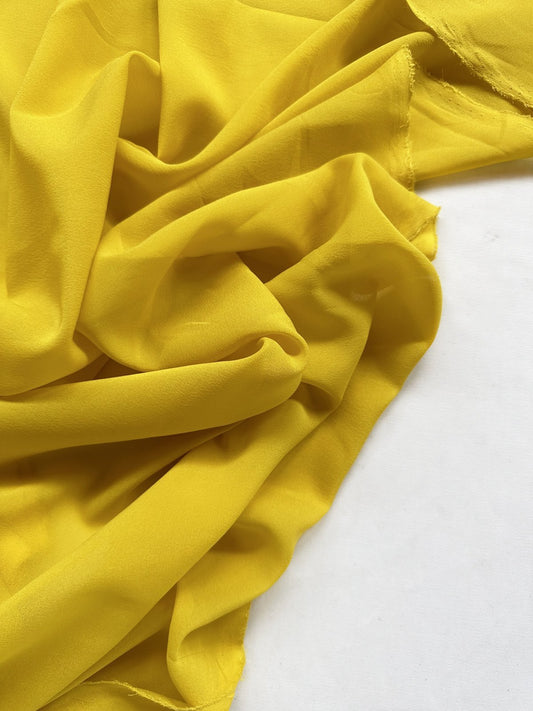 Sunflower Stretch Silk Chiffon Crepe - L'Etoffe Fabrics LLC