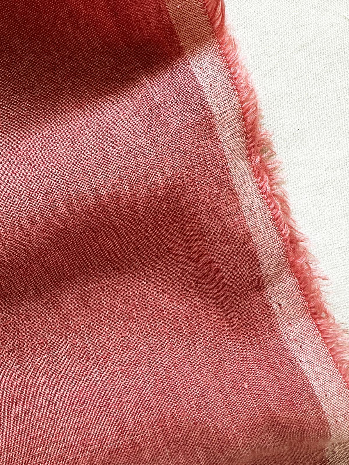 Sunkissed Luxury Italian Linen in Pink - L'Etoffe Fabrics LLC