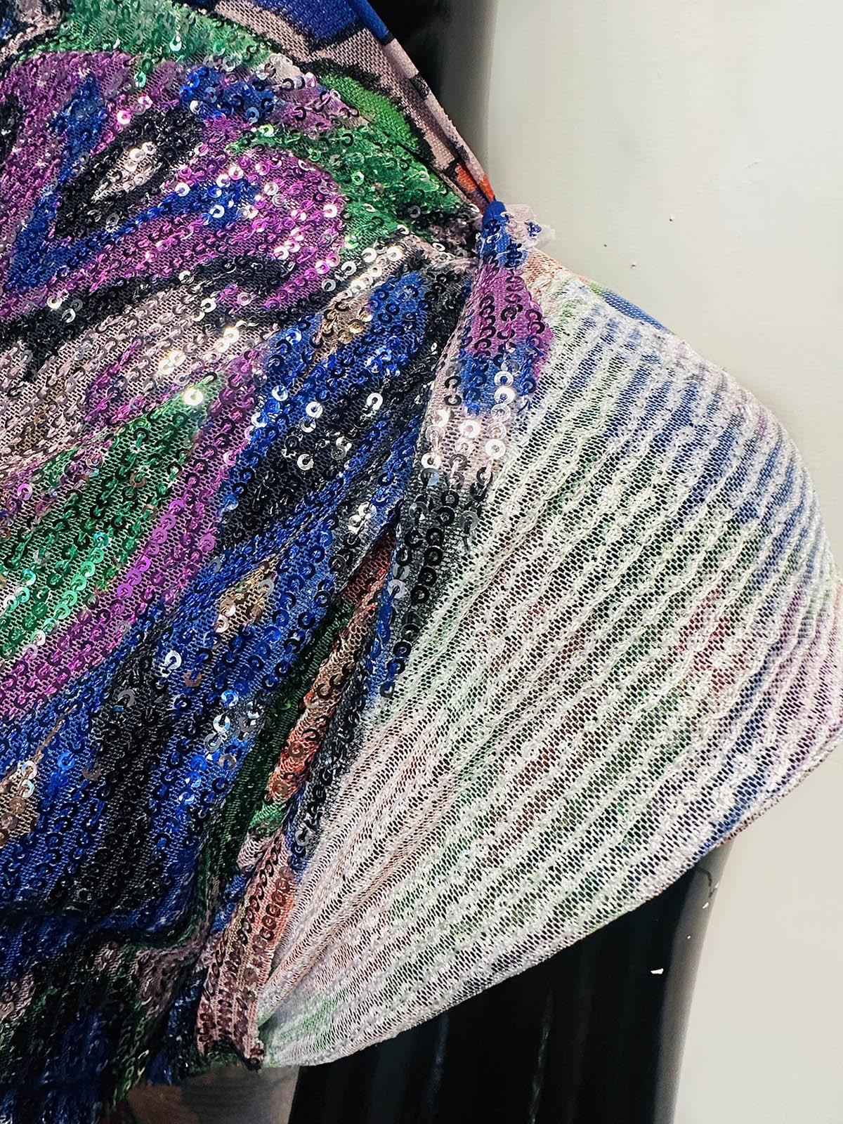 Tapestry Print Sequined Mesh - L'Etoffe Fabrics LLC