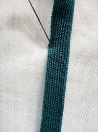 Teal Wool Knit Binder - L'Etoffe Fabrics LLC