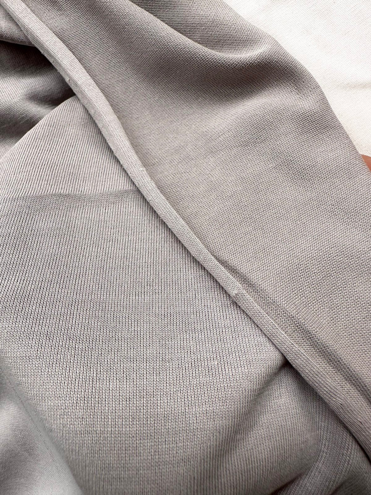 Tencel Stone Grey Sandwashed Jersey - L'Etoffe Fabrics LLC