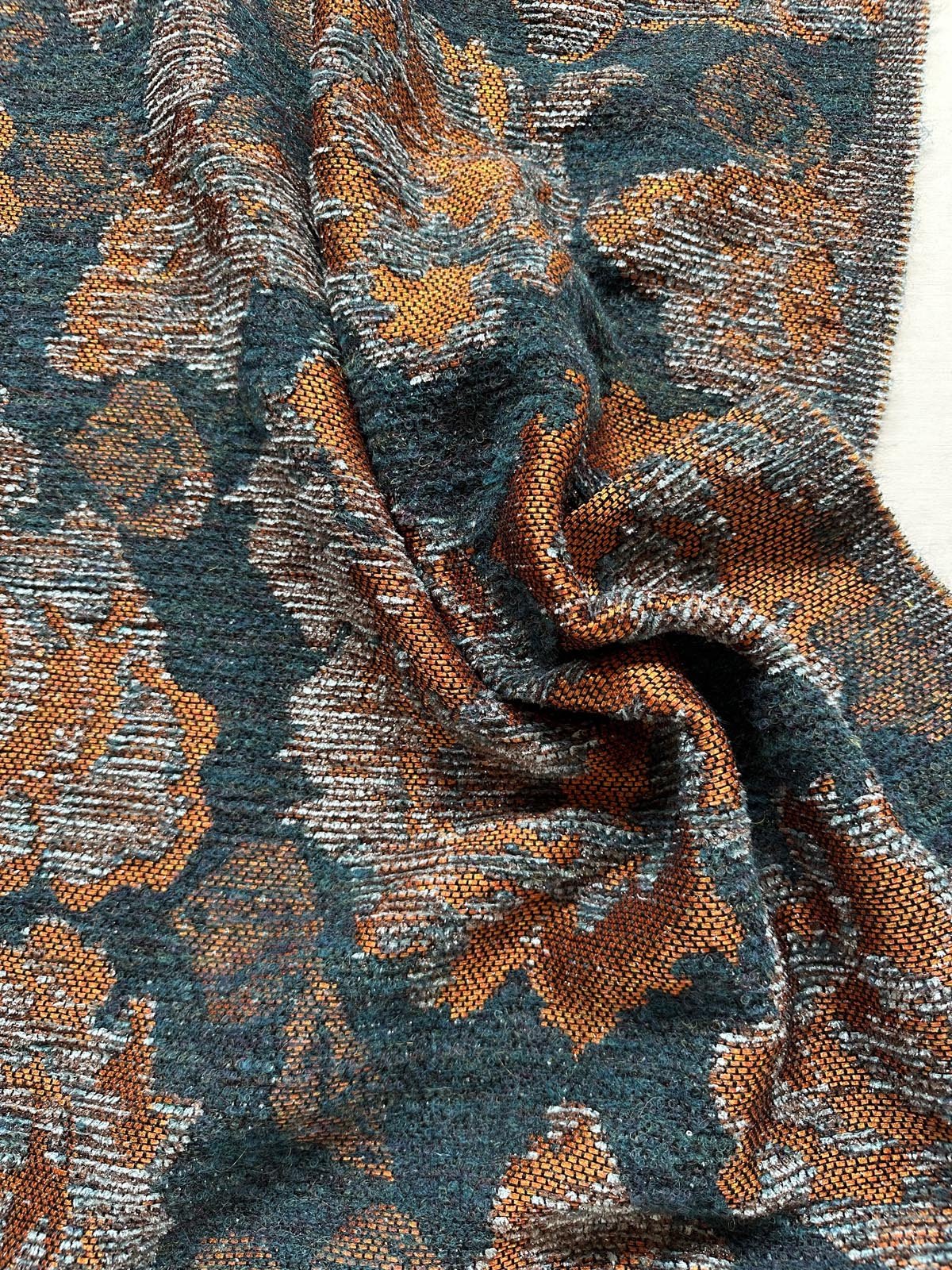 Tissages Des Chaumes Couture Wool Jacquard Coating - L'Etoffe Fabrics LLC