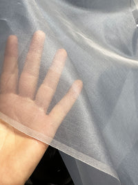 Underlining Organza Light Blue Per 5 Yards - L'Etoffe Fabrics LLC