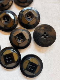Vintage 1920's Italian Beveled Corozo Nut Coat Buttons - 118 - L'Etoffe Fabrics LLC