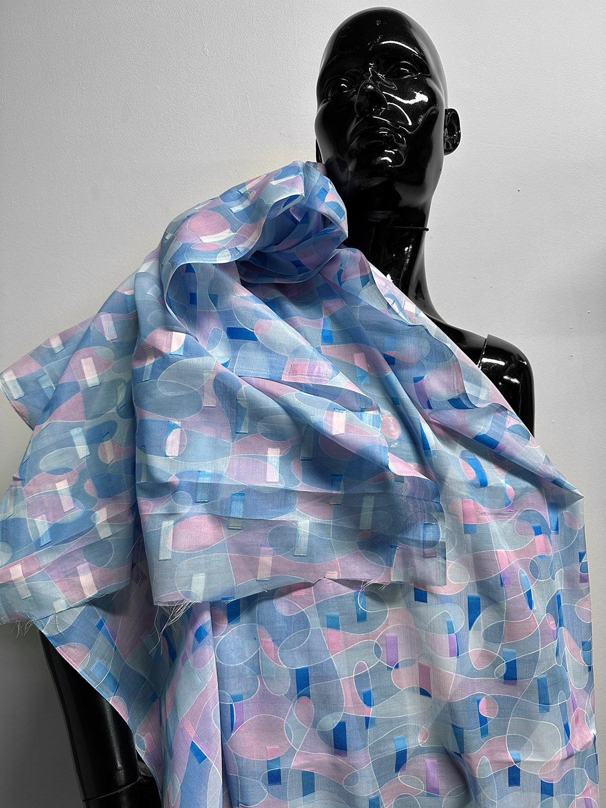 Vintage Abstract Cotton Voile - L'Etoffe Fabrics LLC