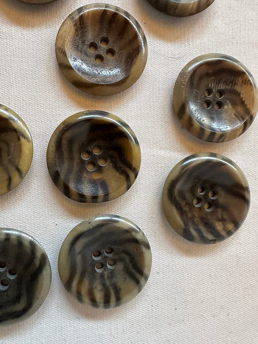 Vintage Italian 1920's Corozo Coat Buttons - 103 - L'Etoffe Fabrics LLC