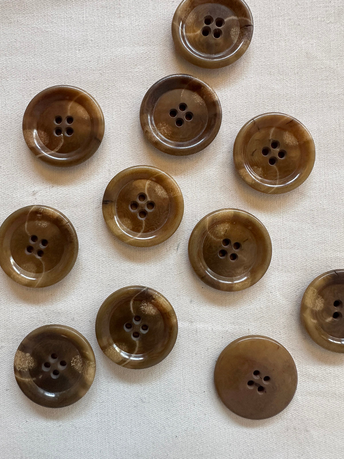 Vintage Italian 1920's Corozo Coat Buttons - 105 - L'Etoffe Fabrics LLC