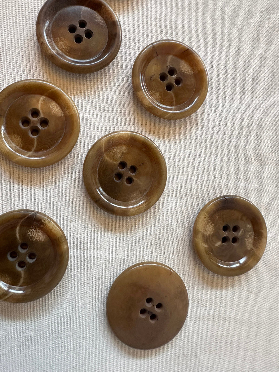 Vintage Italian 1920's Corozo Coat Buttons - 105 - L'Etoffe Fabrics LLC