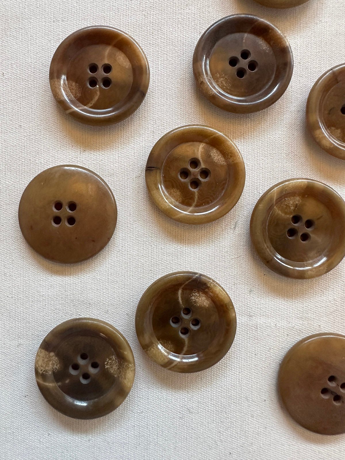 Vintage Italian 1920's Corozo Coat Buttons - 105 - L'Etoffe Fabrics LLC