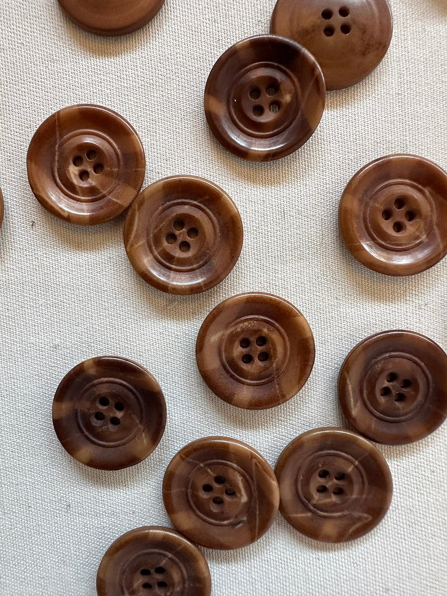 Vintage Italian 1920's Corozo Nut Buttons - 106 - L'Etoffe Fabrics LLC