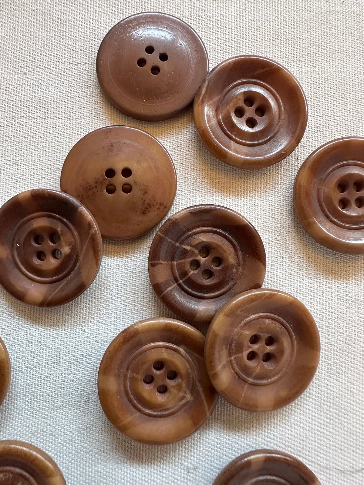 Vintage Italian 1920's Corozo Nut Buttons - 106 - L'Etoffe Fabrics LLC