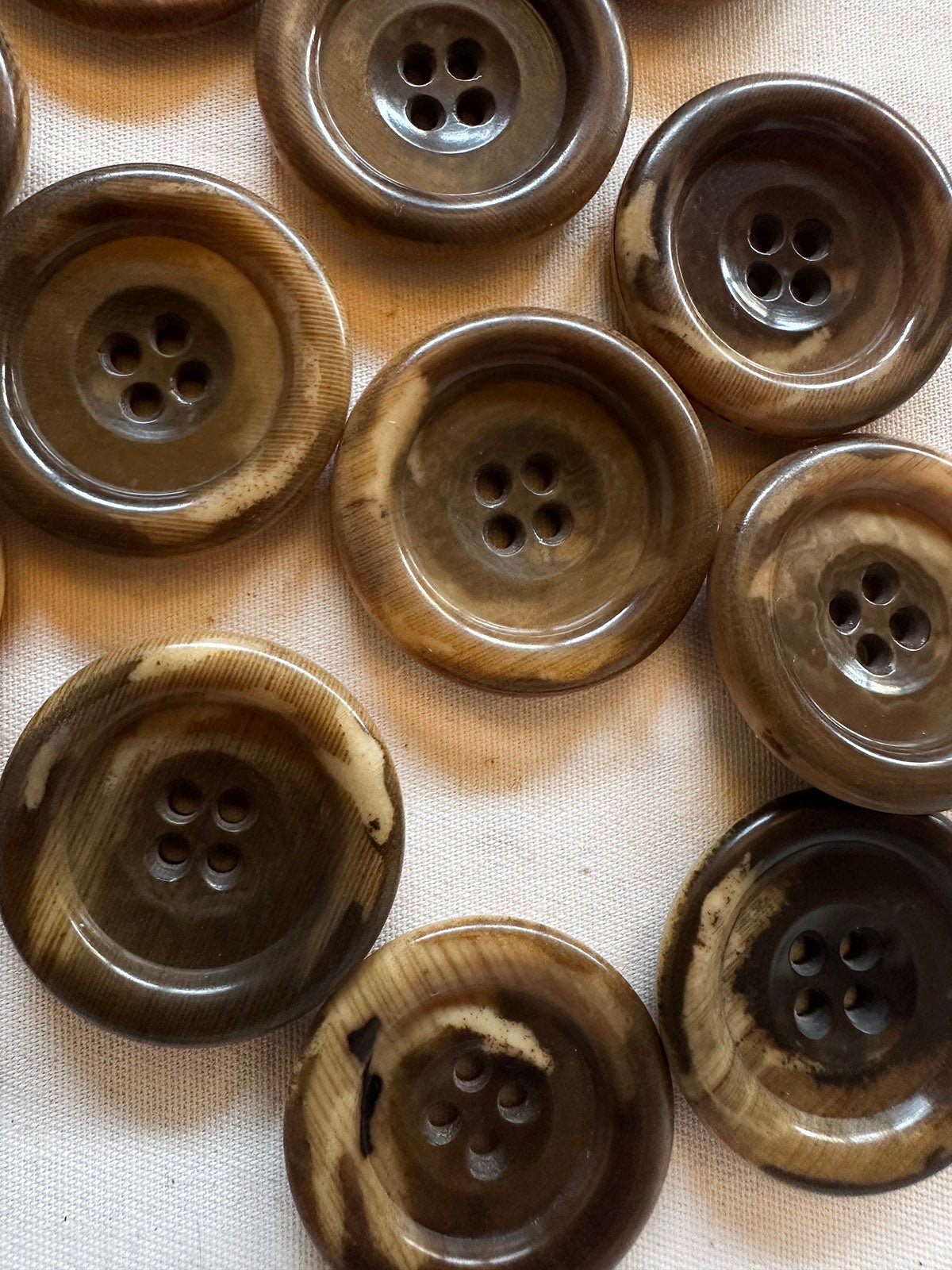 Vintage Italian 1920's Corozo Nut Coat Buttons - 104 - L'Etoffe Fabrics LLC