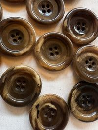 Vintage Italian 1920's Corozo Nut Coat Buttons - 104 - L'Etoffe Fabrics LLC