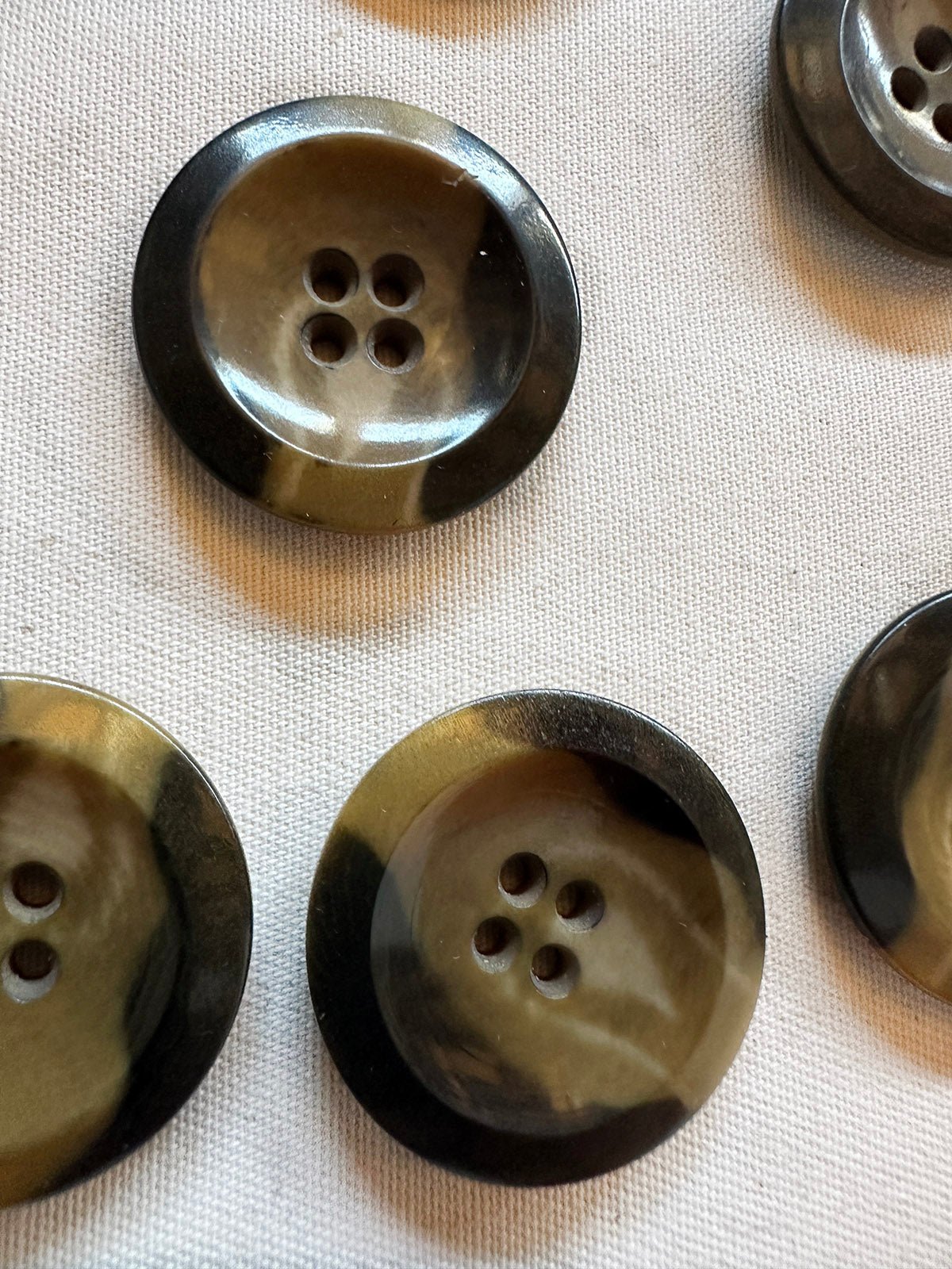 Vintage Italian 1920's Corozo Nut Coat Buttons - 108 - L'Etoffe Fabrics LLC