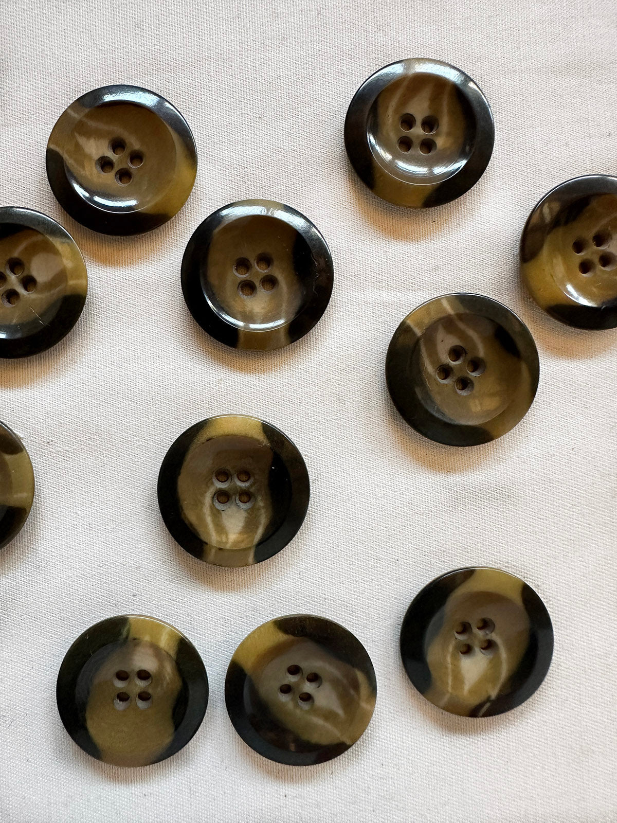 Vintage Italian 1920's Corozo Nut Coat Buttons - 108 - L'Etoffe Fabrics LLC