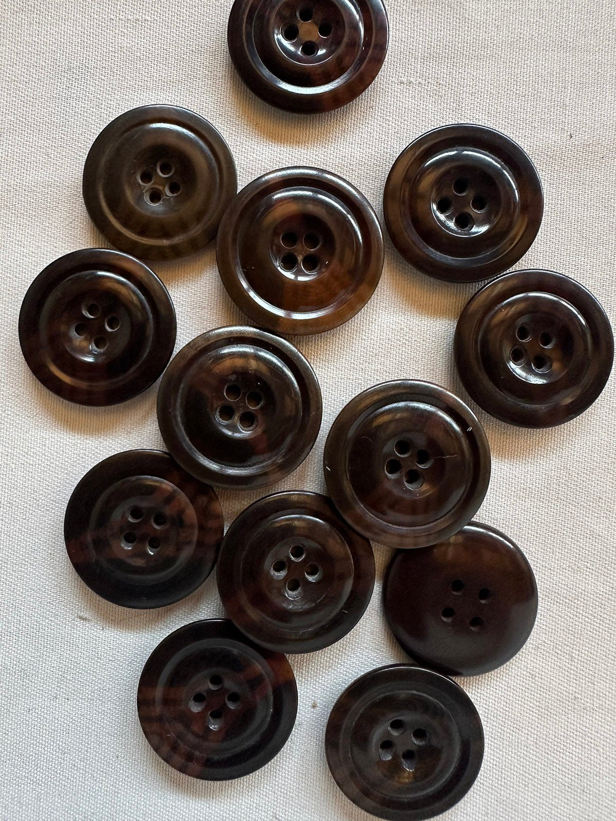 Vintage Italian 1920's Corozo Nut Jacket Buttons 101 - L'Etoffe Fabrics LLC