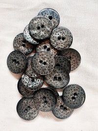 Vintage Italian Big Confetti Print Shell Buttons - L'Etoffe Fabrics LLC
