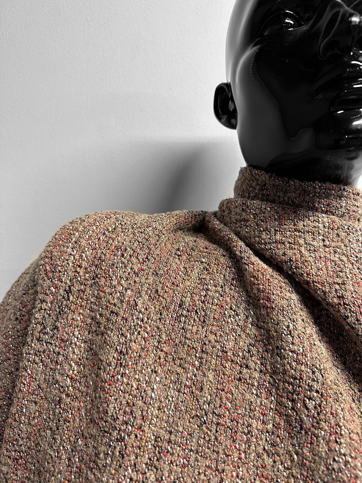 Vintage Italian Cardigan Tweed Interesting Weave Wool - L'Etoffe Fabrics LLC