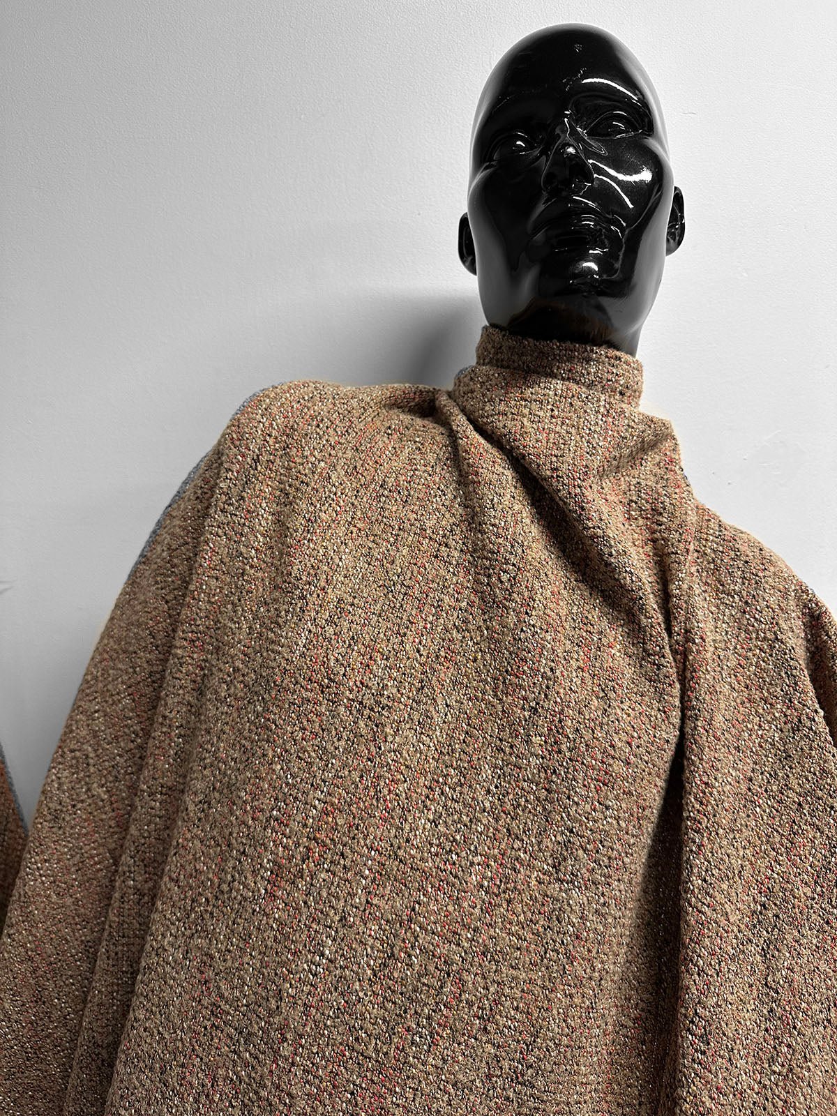 Vintage Italian Cardigan Tweed Interesting Weave Wool - L'Etoffe Fabrics LLC