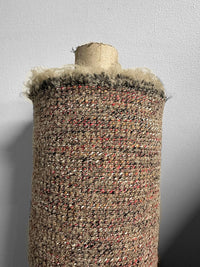 Vintage Italian Cardigan Tweed Interesting Weave Wool - L'Etoffe Fabrics LLC