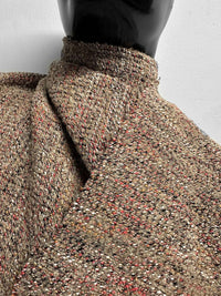 Vintage Italian Cardigan Tweed Interesting Weave Wool - L'Etoffe Fabrics LLC