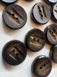 Vintage Italian Carved Center Shirt Buttons - 114 - L'Etoffe Fabrics LLC