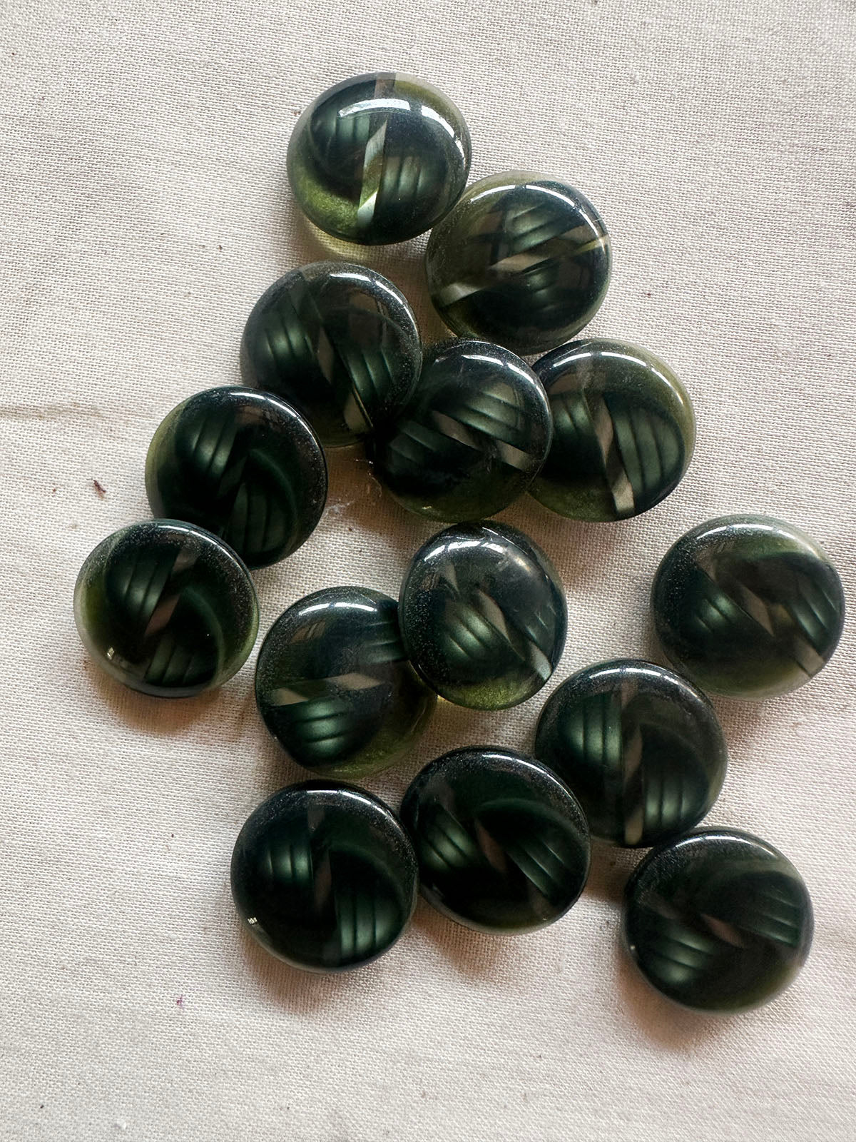 Vintage Italian Deco Revival 60's Buttons - L'Etoffe Fabrics LLC