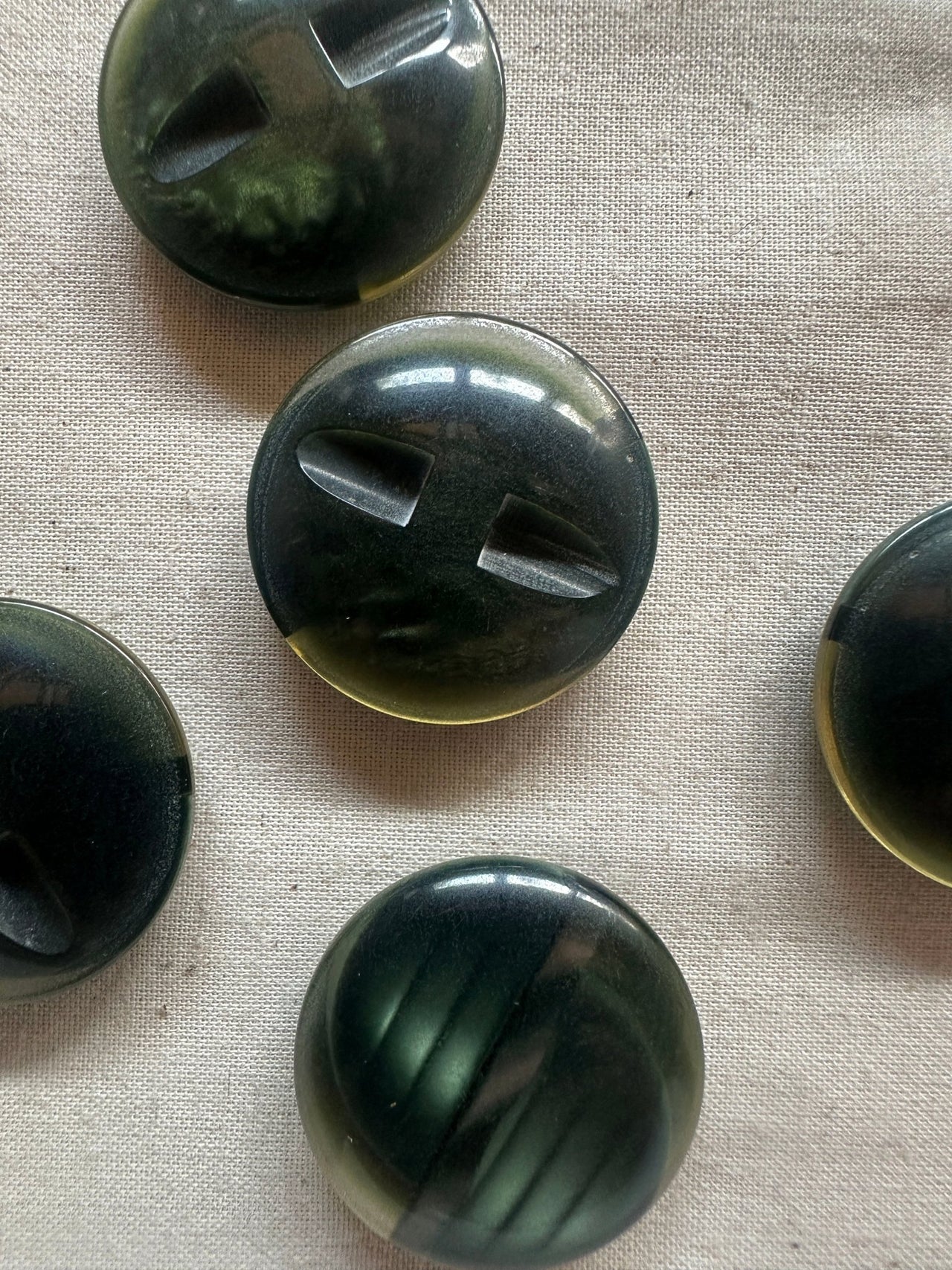 Vintage Italian Deco Revival 60's Buttons - L'Etoffe Fabrics LLC