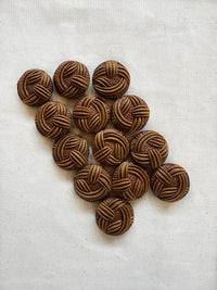 Vintage Italian Earth Buttons - L'Etoffe Fabrics LLC