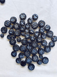 Vintage Italian Faux Sequin Button - L'Etoffe Fabrics LLC