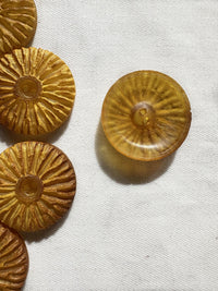 Vintage Italian Goldenrod Sunshine Buttons - L'Etoffe Fabrics LLC
