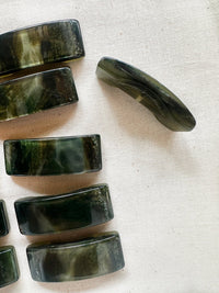 Vintage Italian Green Storm Bar Buttons - L'Etoffe Fabrics LLC