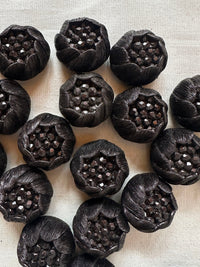 Vintage Italian Hand Finished Molten Flower Buttons - L'Etoffe Fabrics LLC