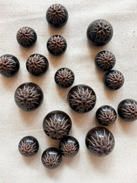 Vintage Italian Hand Finished Thistle Pod Buttons - L'Etoffe Fabrics LLC