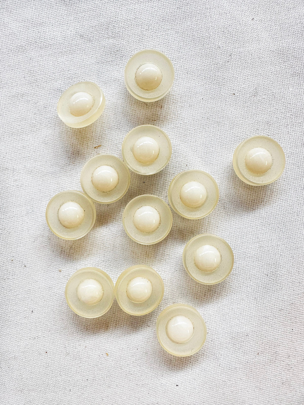 Vintage Italian Industrial Design Ball Center Buttons - L'Etoffe Fabrics LLC