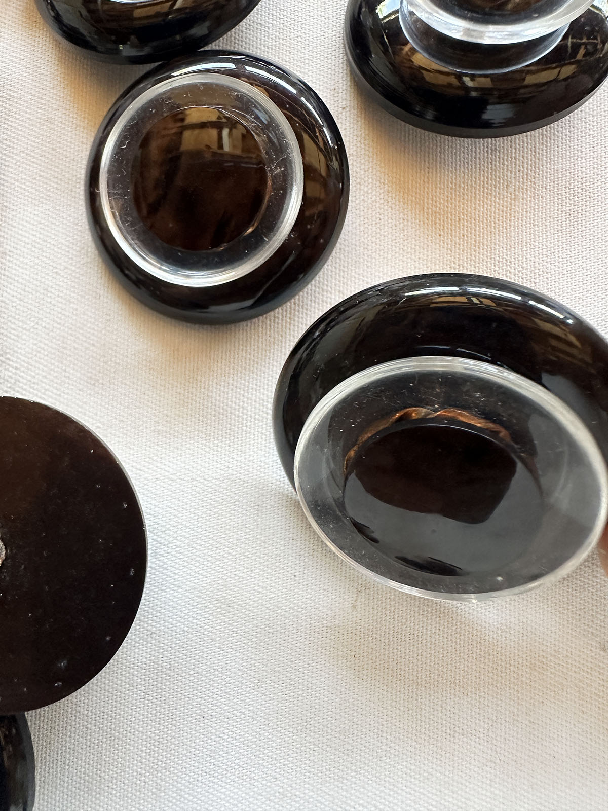 Vintage Italian Industrial Era Design Buttons - L'Etoffe Fabrics LLC