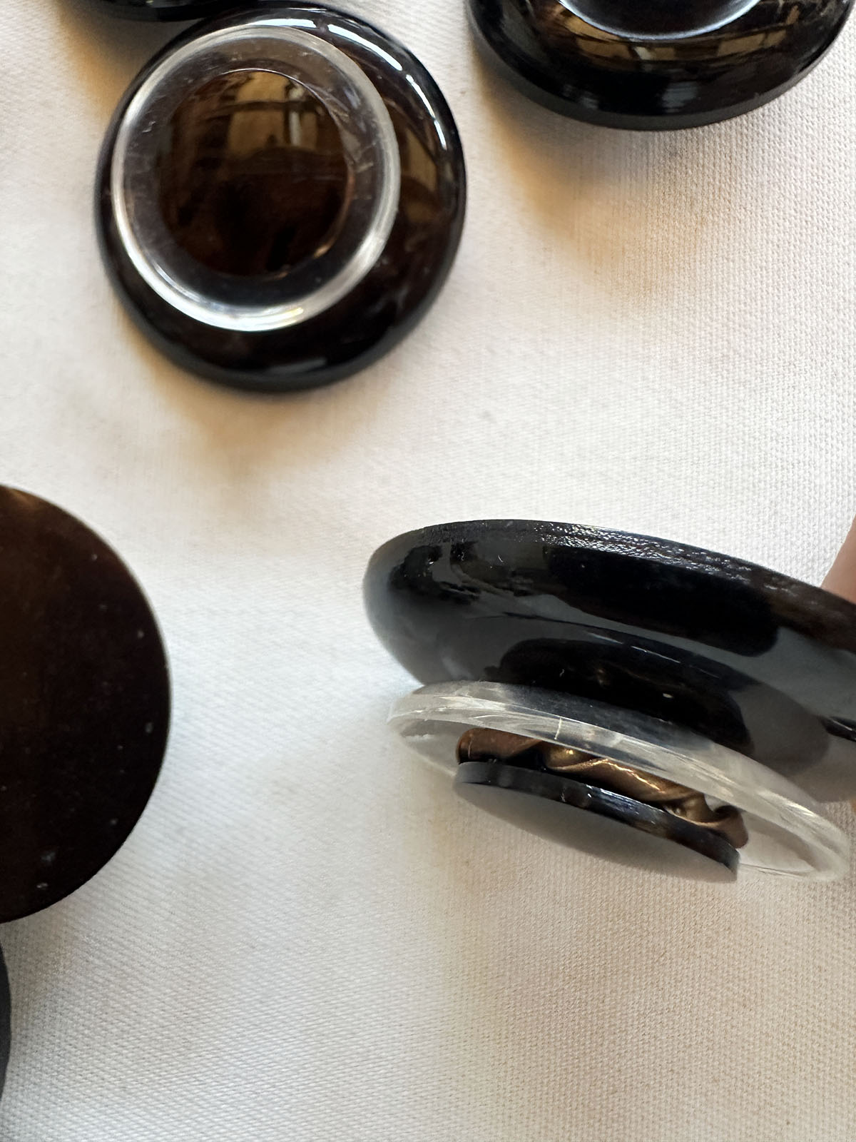 Vintage Italian Industrial Era Design Buttons - L'Etoffe Fabrics LLC